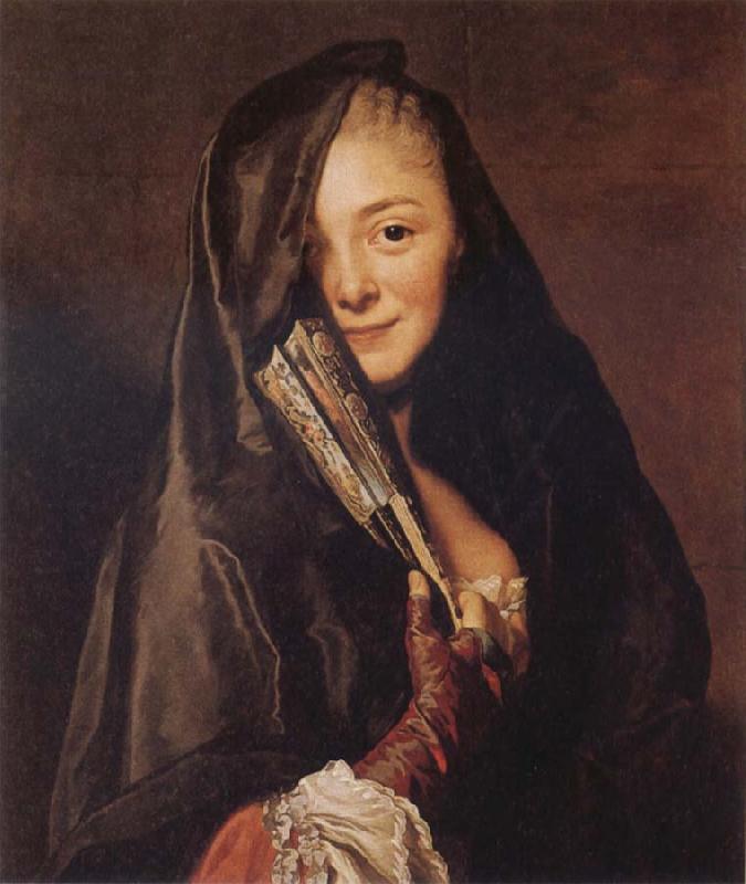 Alexander Roslin Woman with a Veil:Marie Suzanne Roslin oil painting image